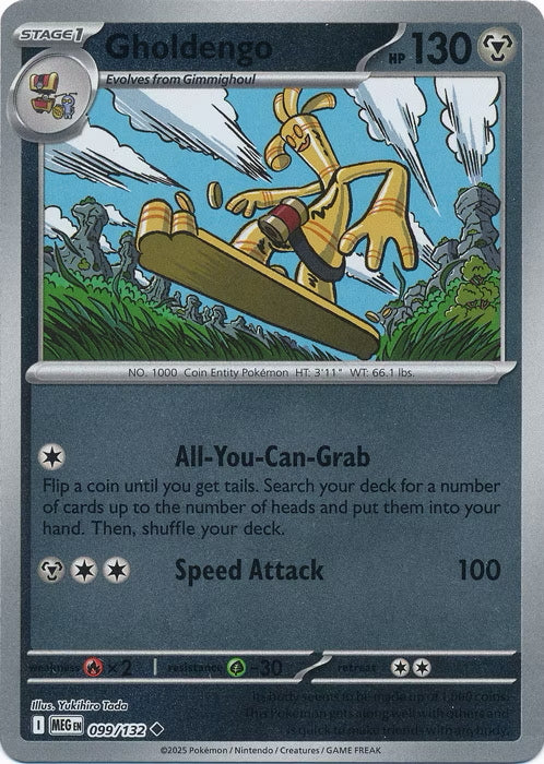 Mega Evolution Gholdengo #099/132 Reverse Holo